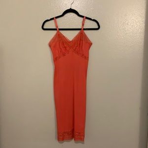Vintage 1950’s coral slip dress